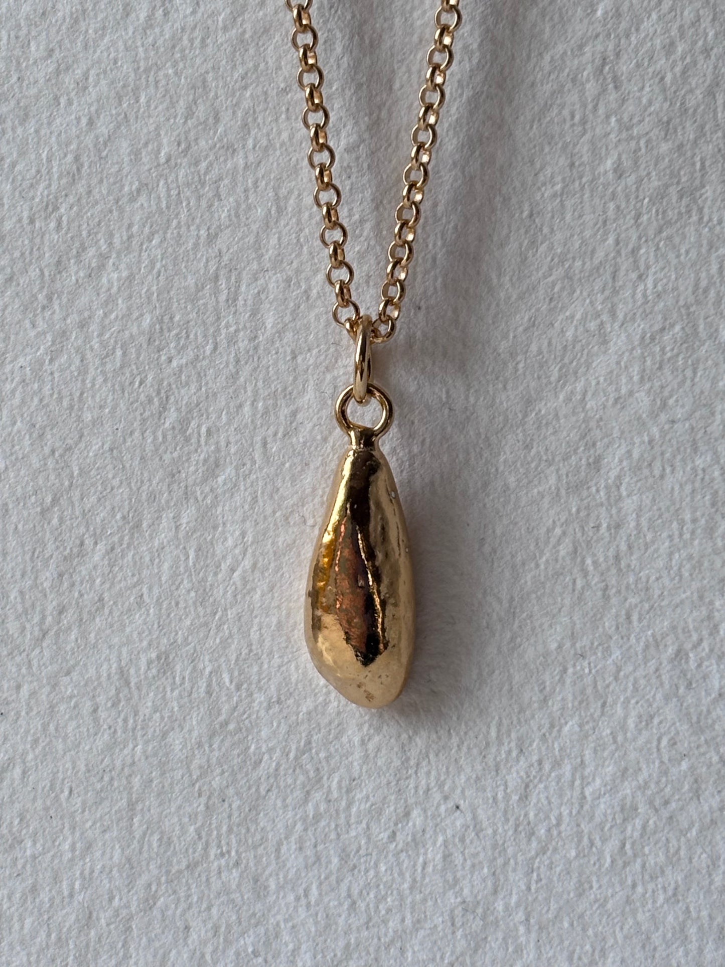 Scottish Beach Pebble Pendant In Silver