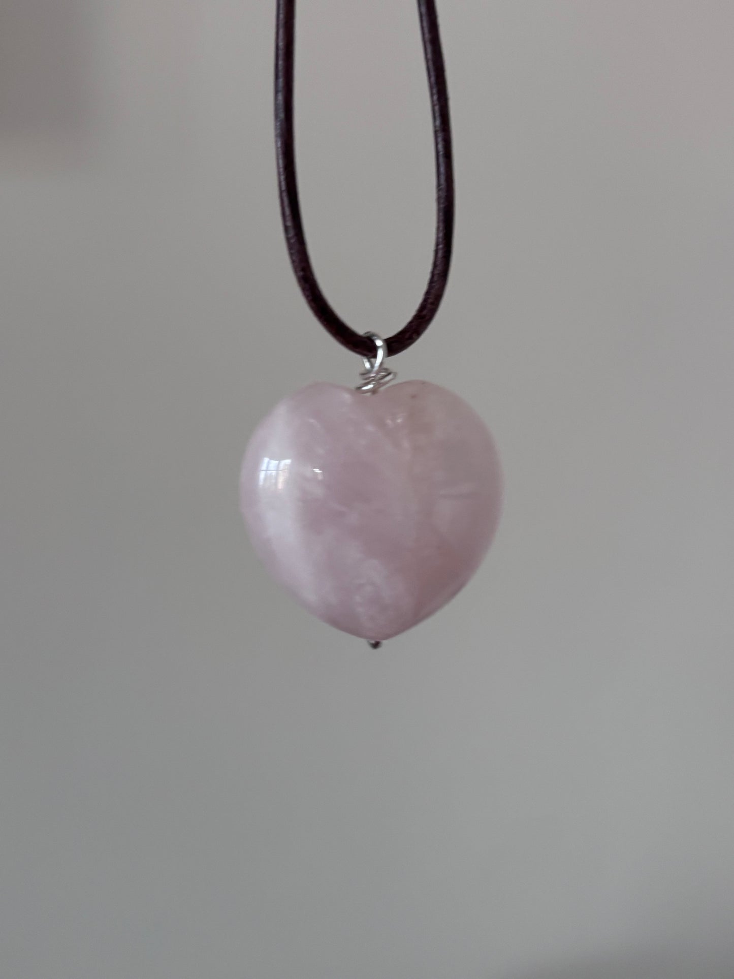 Rose Quartz Heart Pendant