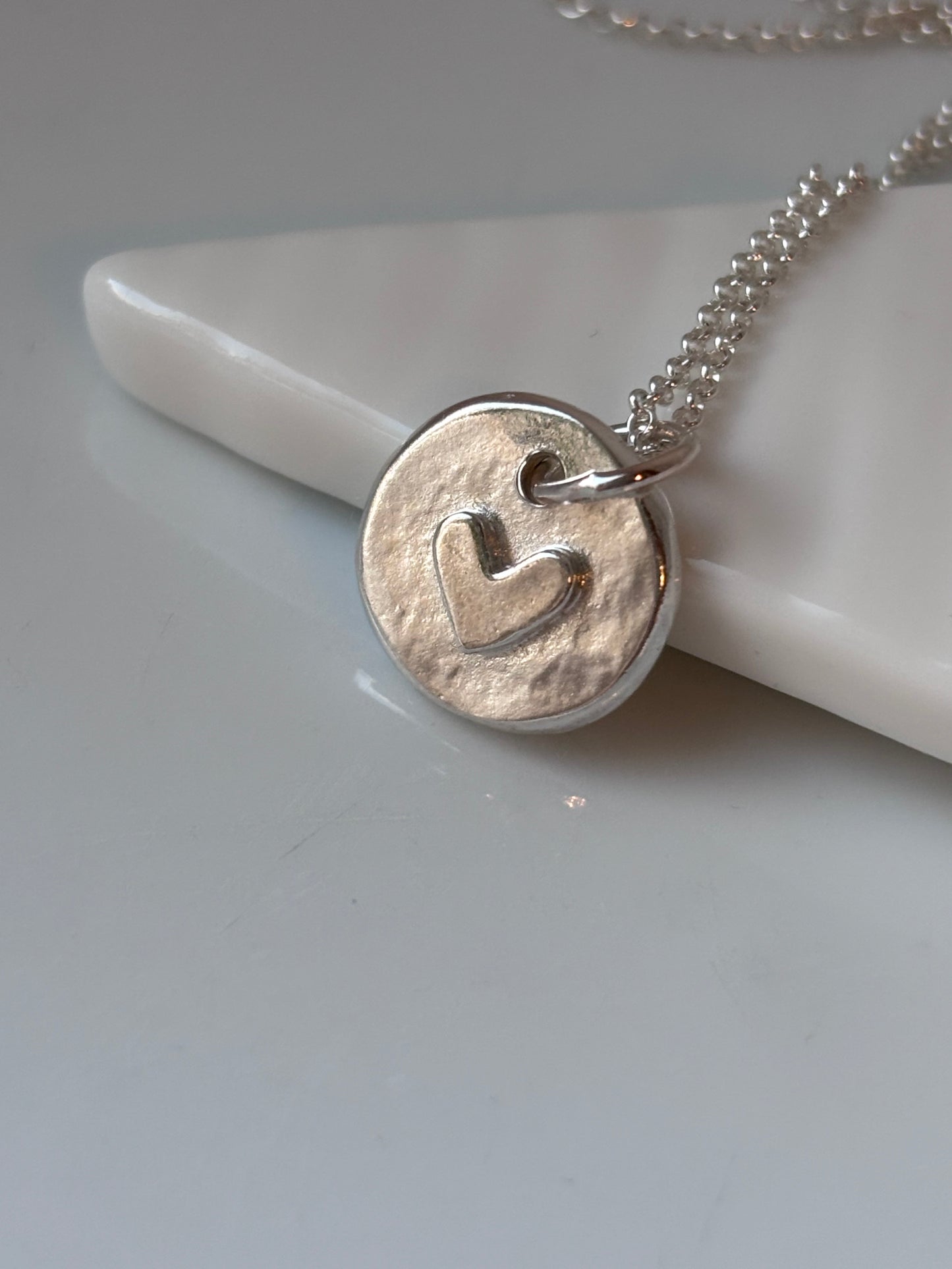 Heart Disc Pendant