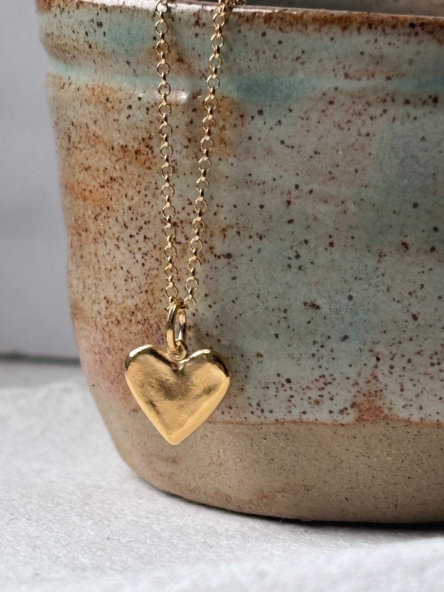 Mini Ripple Heart Pendant