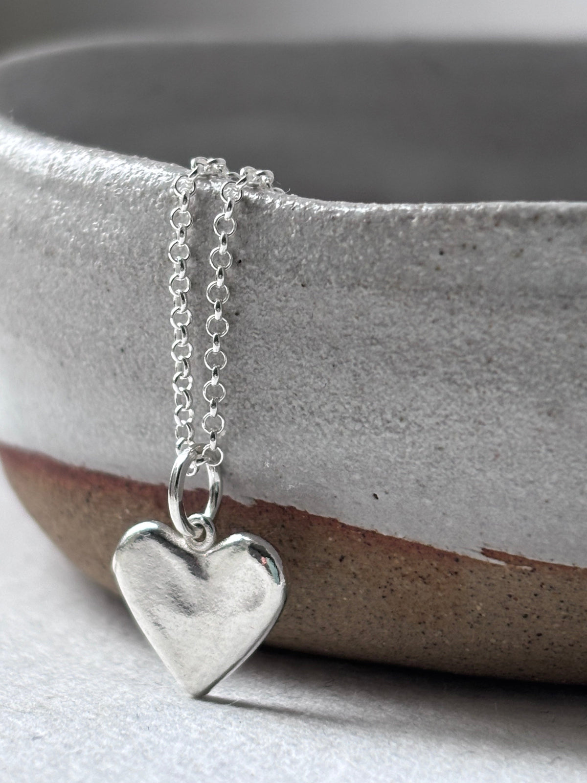Mini Ripple Heart Pendant