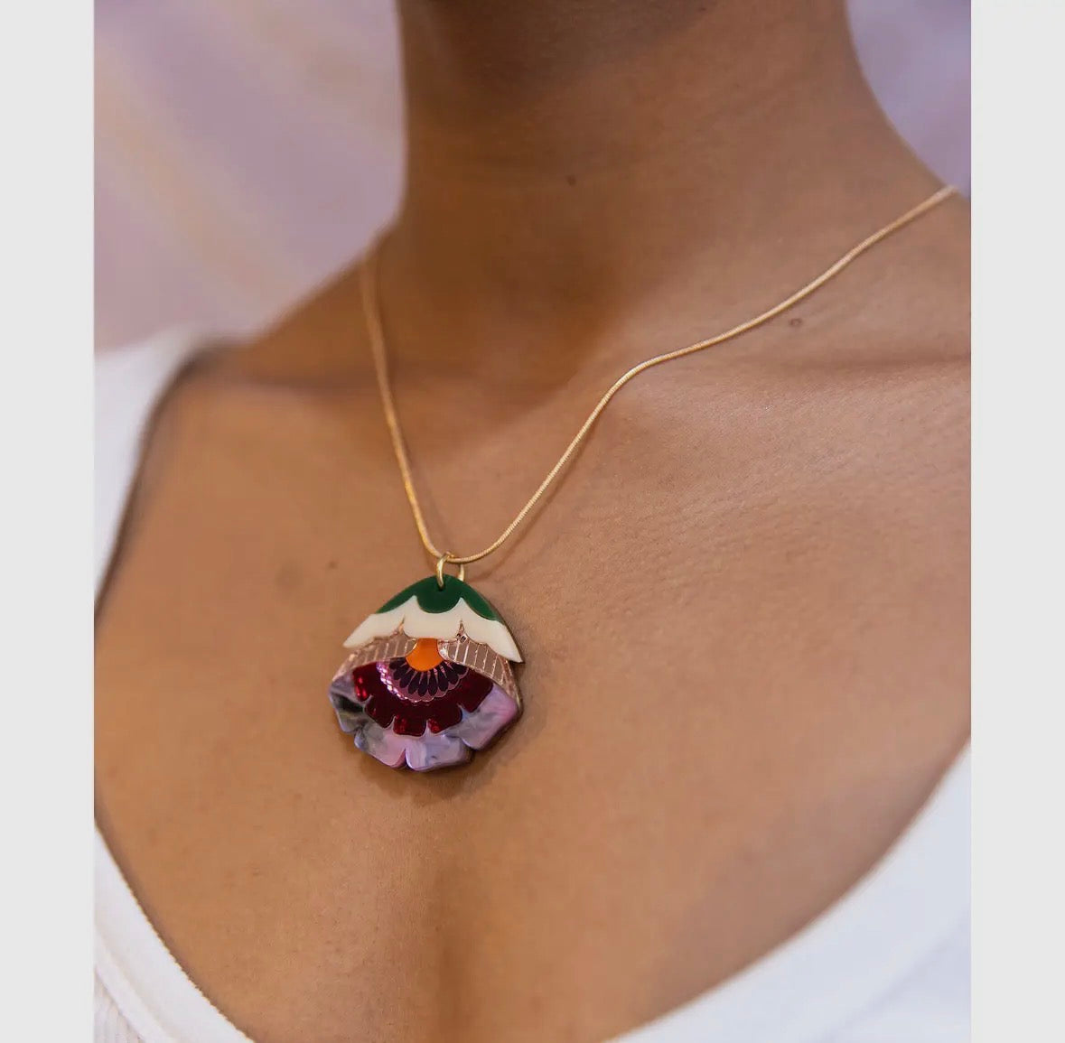 Isobel Floral Pendant Necklace