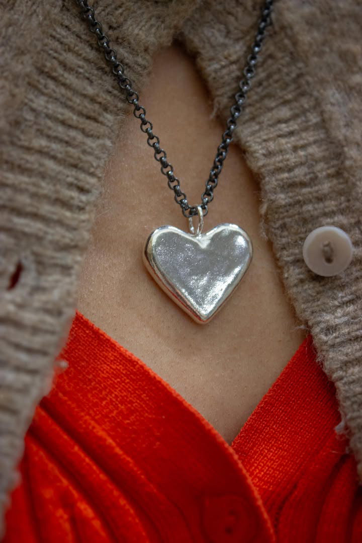 Ripple Heart Necklace