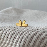 TINY GOLD LOVEHEART STUDS