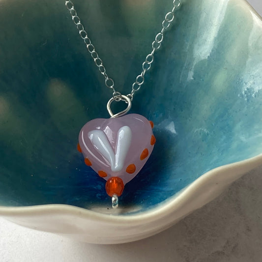 Glass Heart Pendant