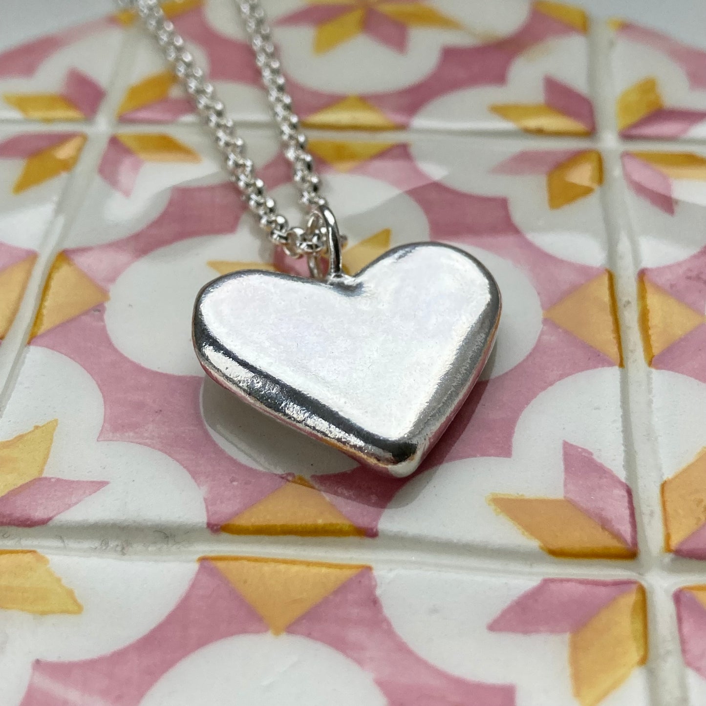 Ripple Heart Necklace