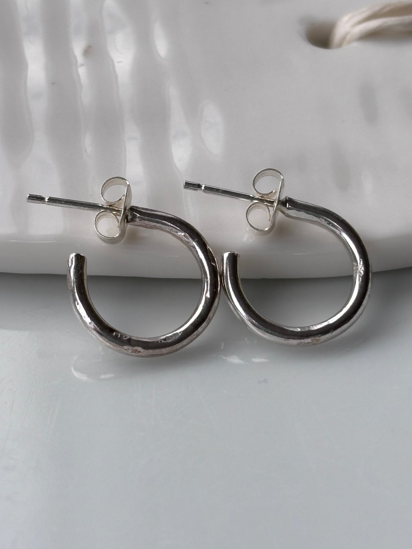 Silver Mini Hoop Earrrings