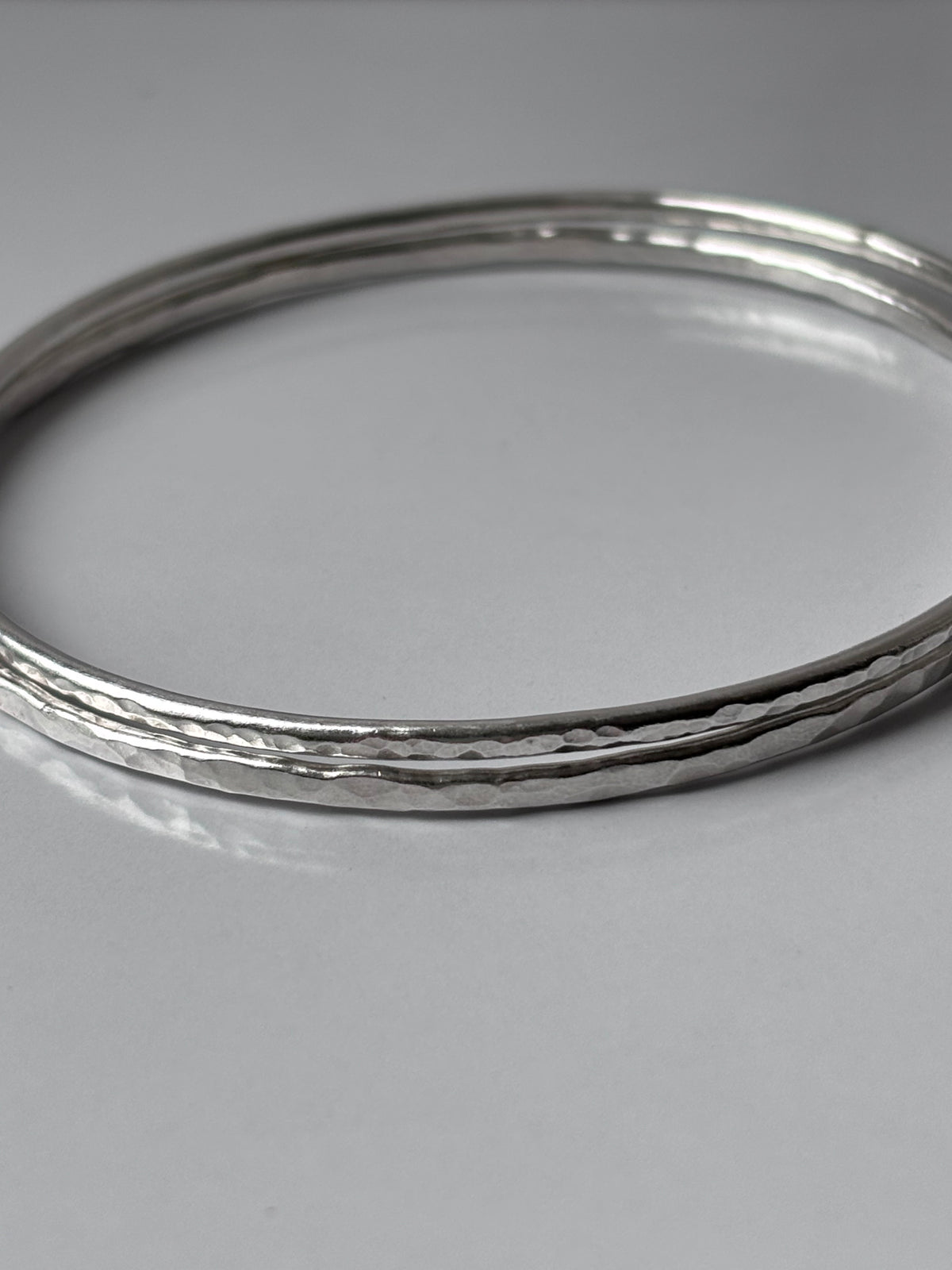 Hammered Bangle Set
