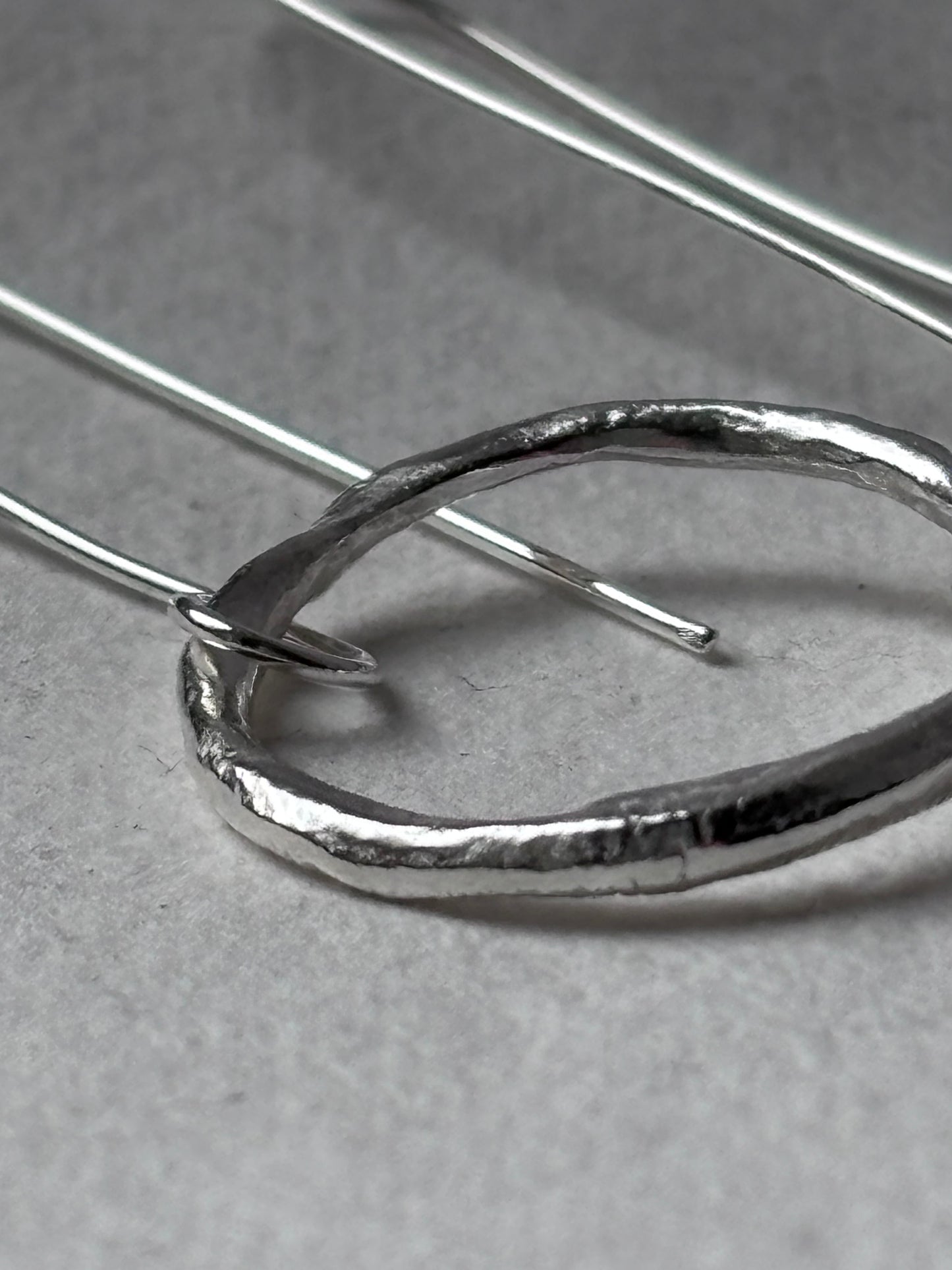 Molten Silver Hoops