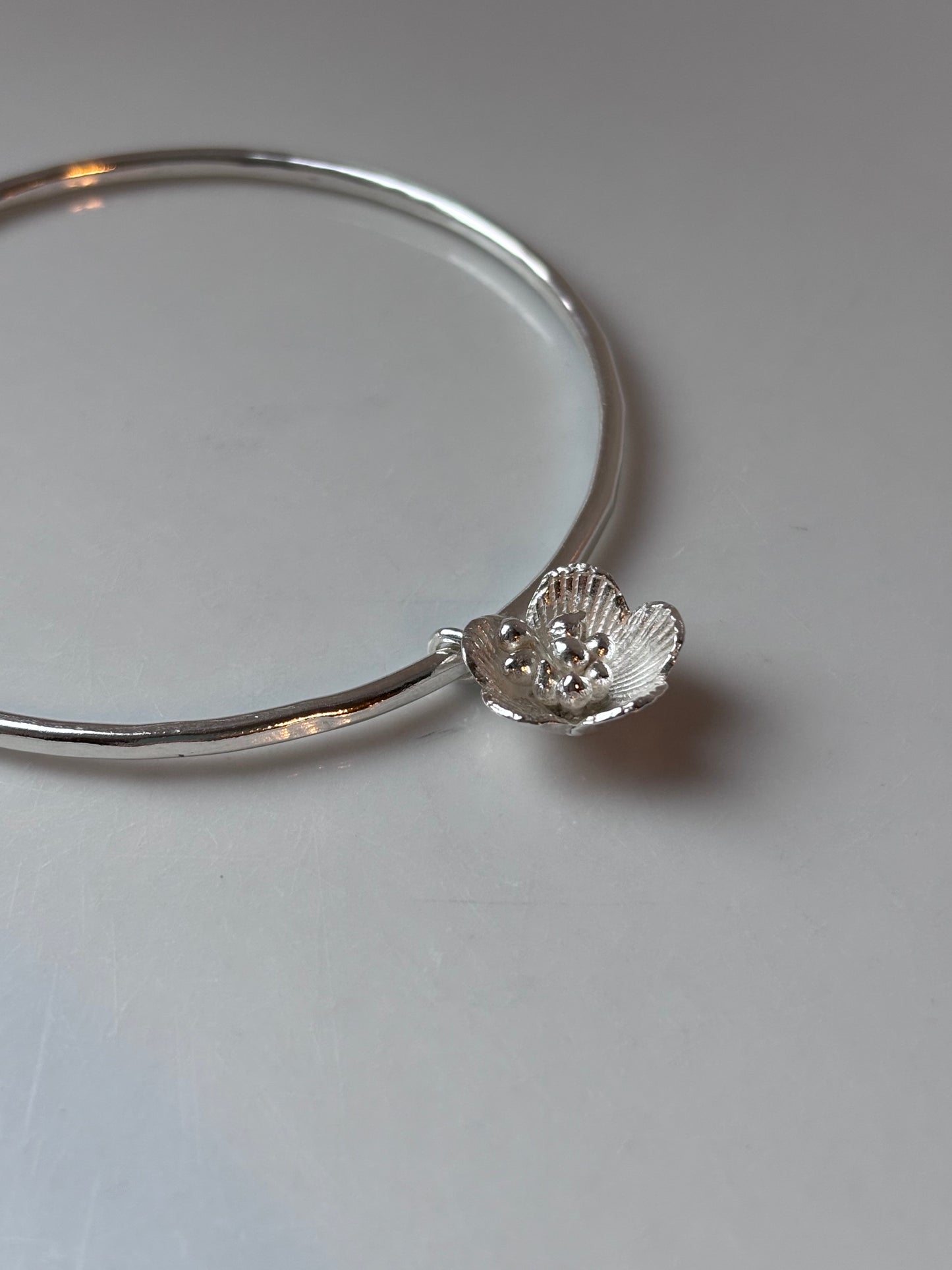 Flower Charm Bangle