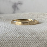 9ct GOLD HAMMERED BAND