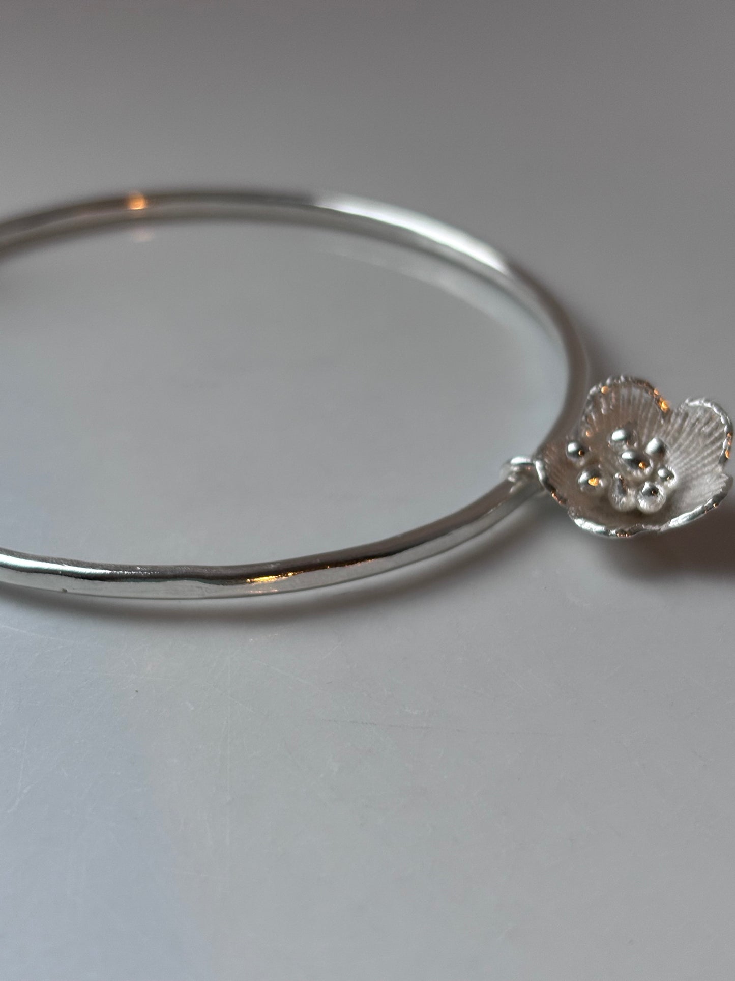 Flower Charm Bangle
