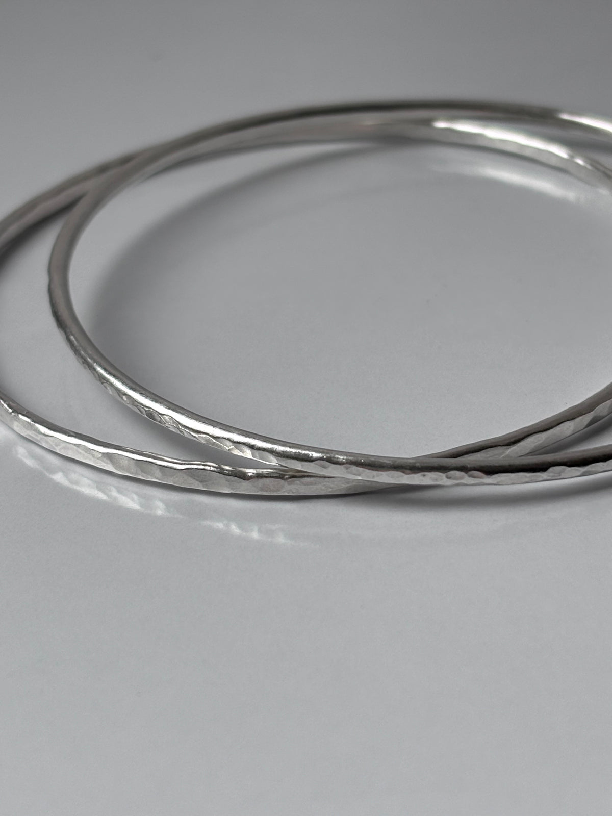 Hammered Bangle Set
