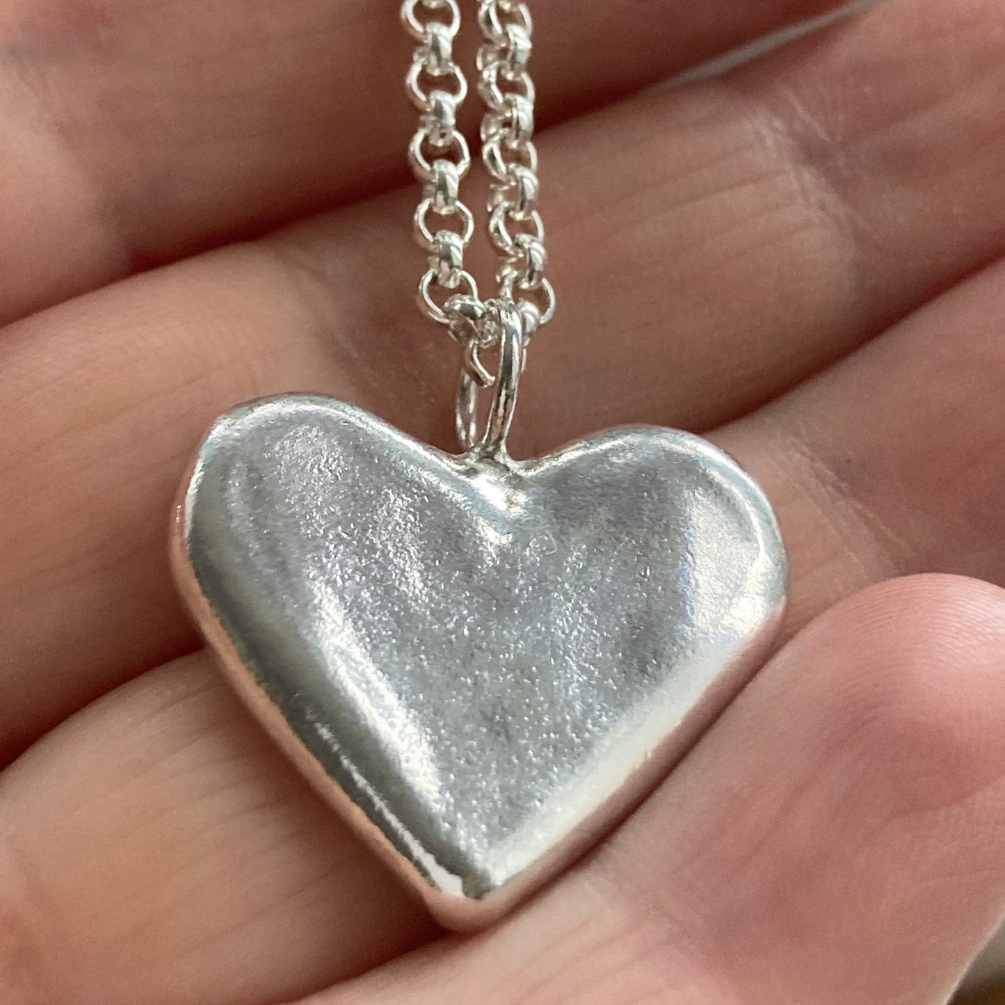 Ripple Heart Necklace