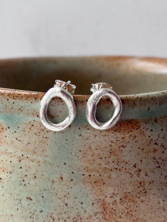 Molten Silver Studs