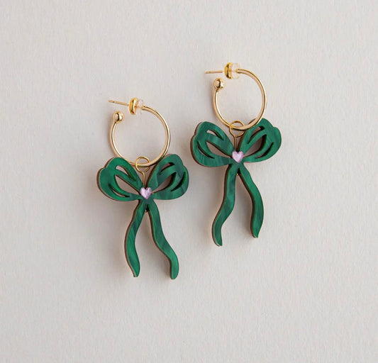 Pepper You Bow Earrings