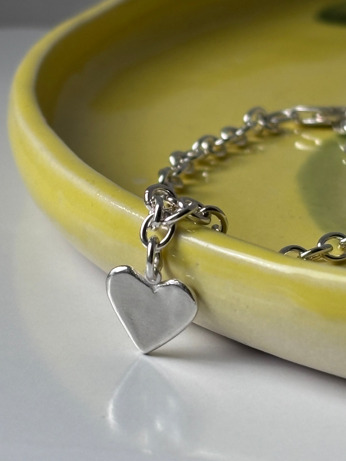 Mini Ripple Heart Charm Bracelet