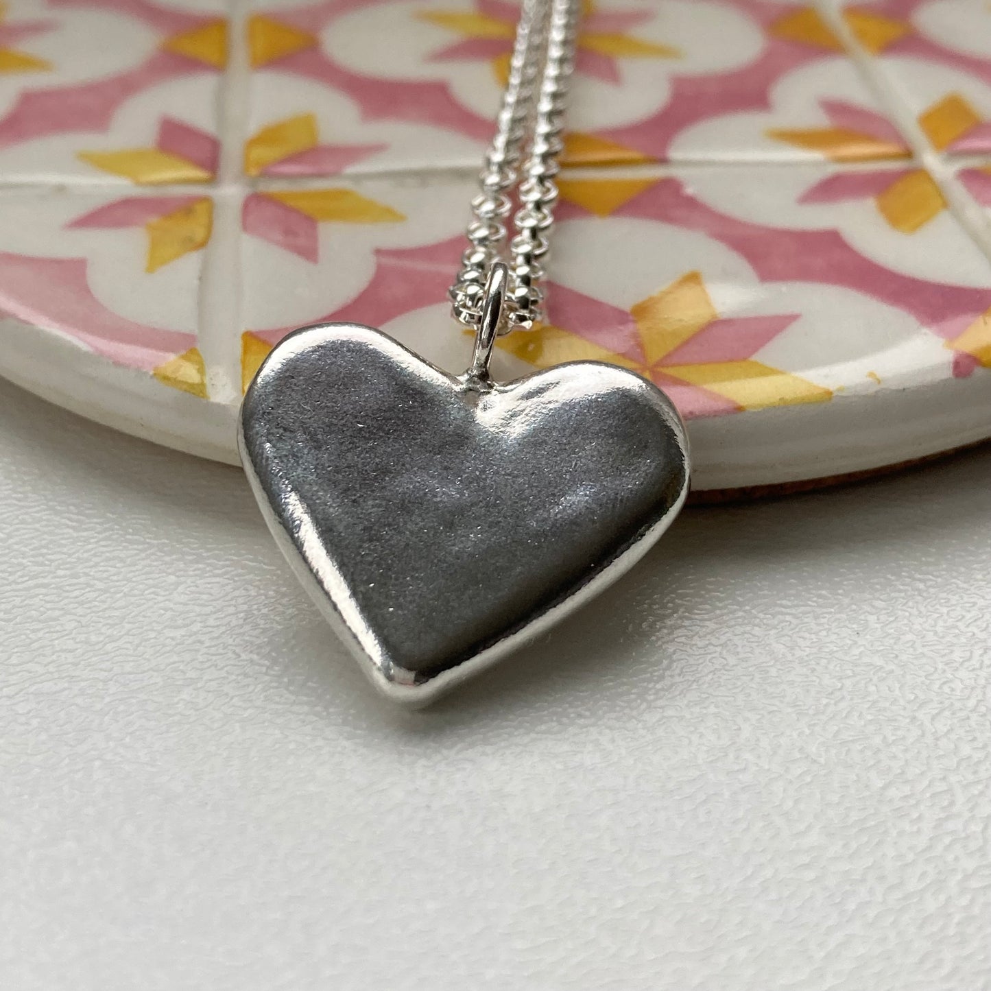 Ripple Heart Necklace