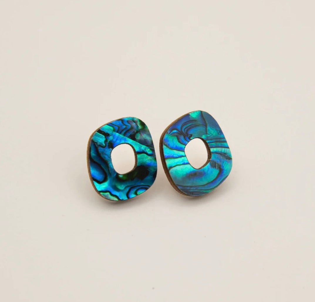 Rounded Form Stud Earrings