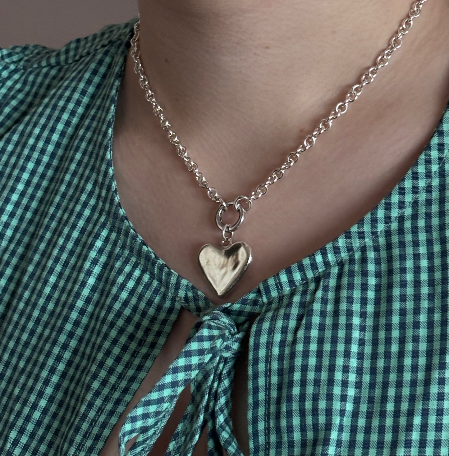 Ripple Heart Pendant