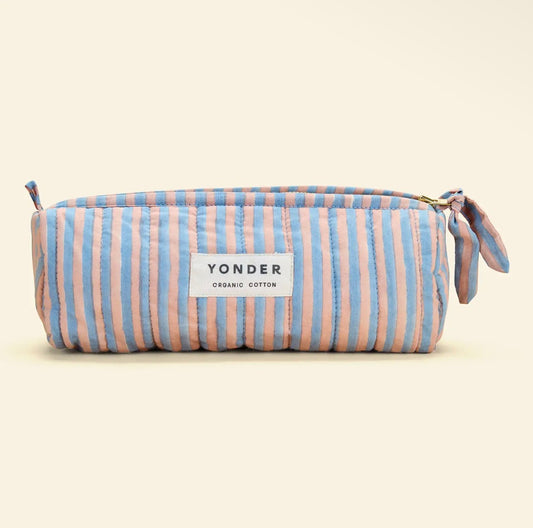 Quilted Barrel Case | Candy Stripe