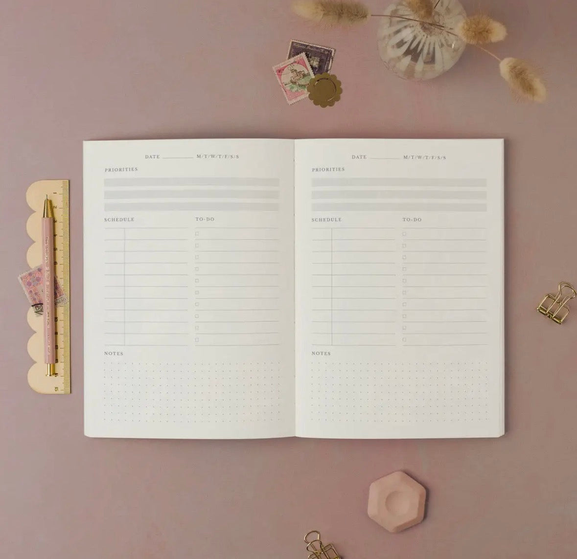 Rhythm Monochrome Daily Planner
