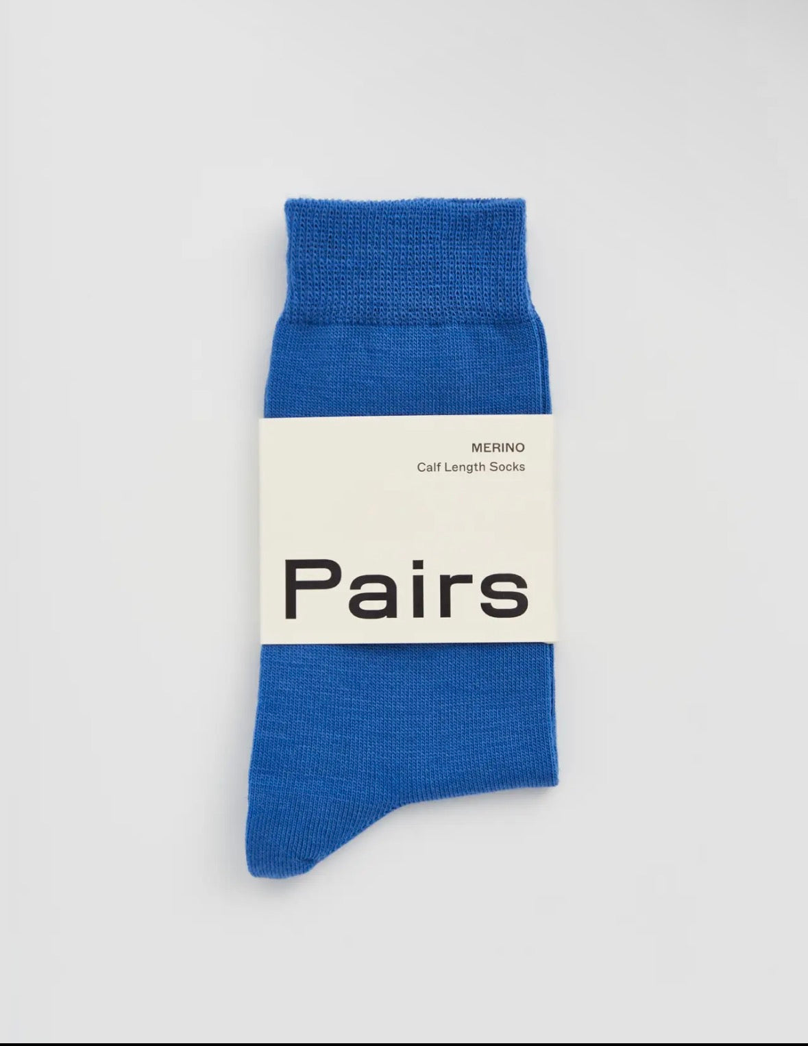 Strong Blue Merino Socks