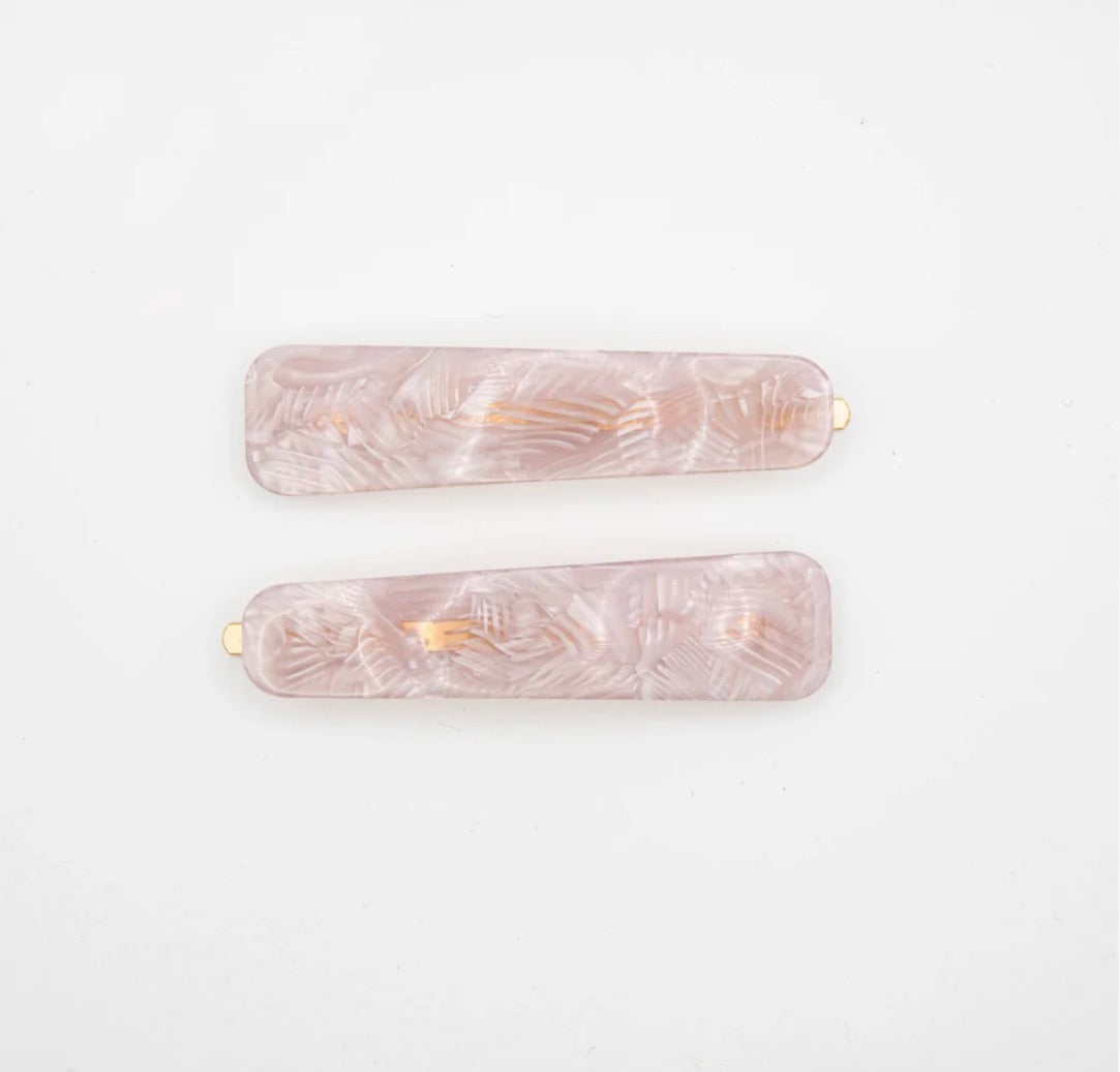 Lilac Hair Slides - Set of 2