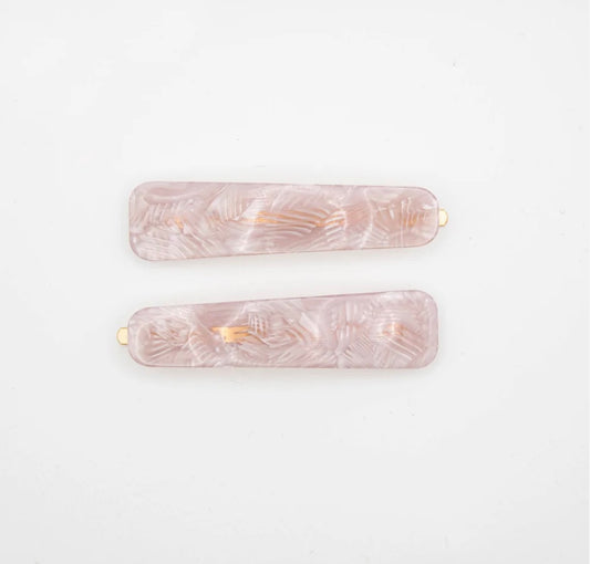 Lilac Hair Slides - Set of 2