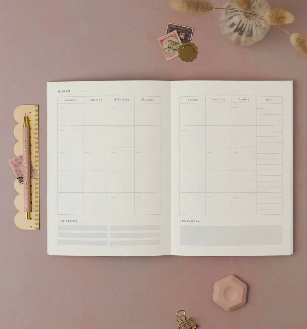 Rhythm Monochrome Daily Planner
