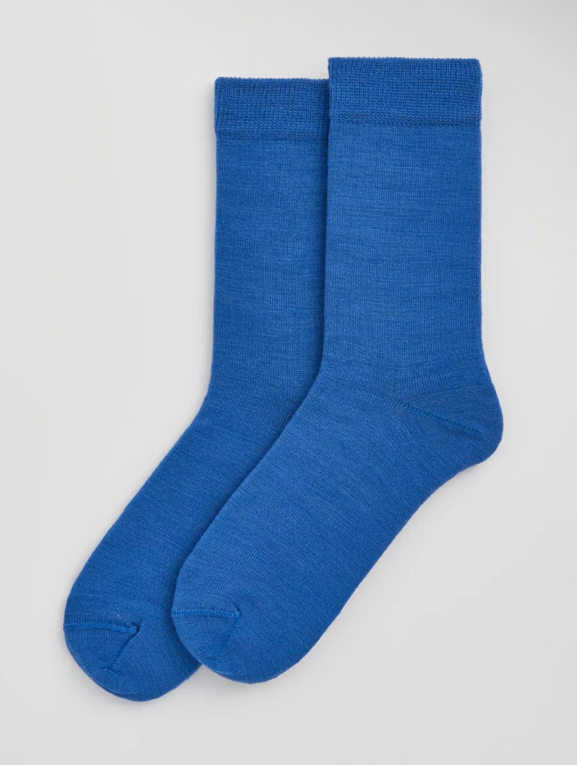 Strong Blue Merino Socks
