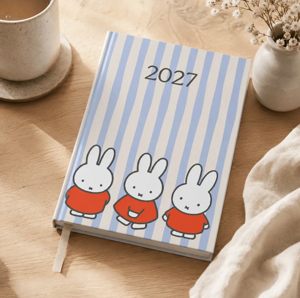 Miffy 2027 A5 Diary - Week to View - Miffy Trio