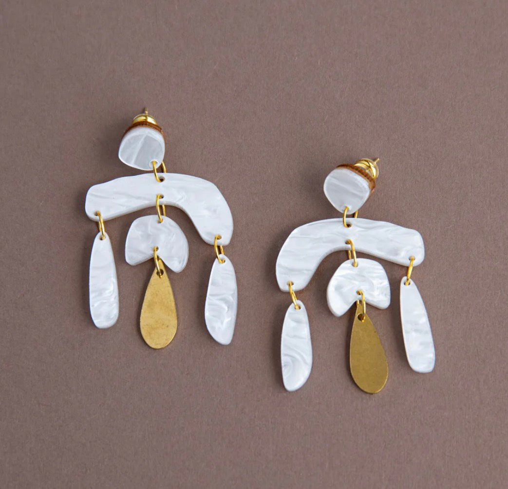 Pepper You - Tangent Statement Drop Earrings
