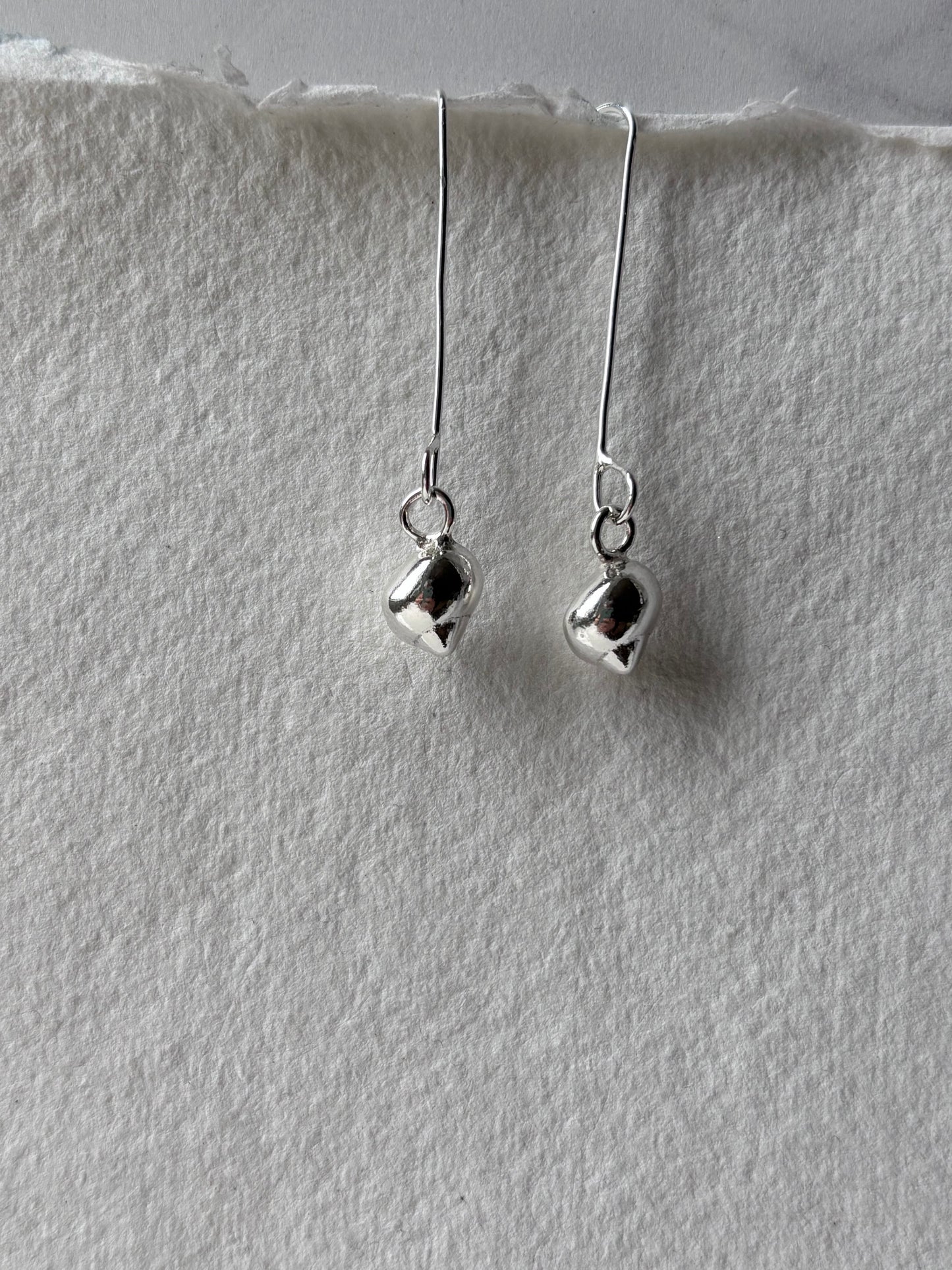 Gourock Shell Earrings Silver