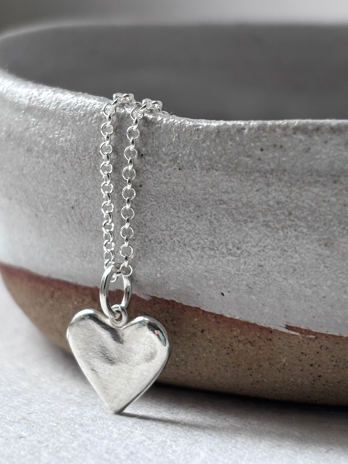 Mini Ripple Heart Pendant