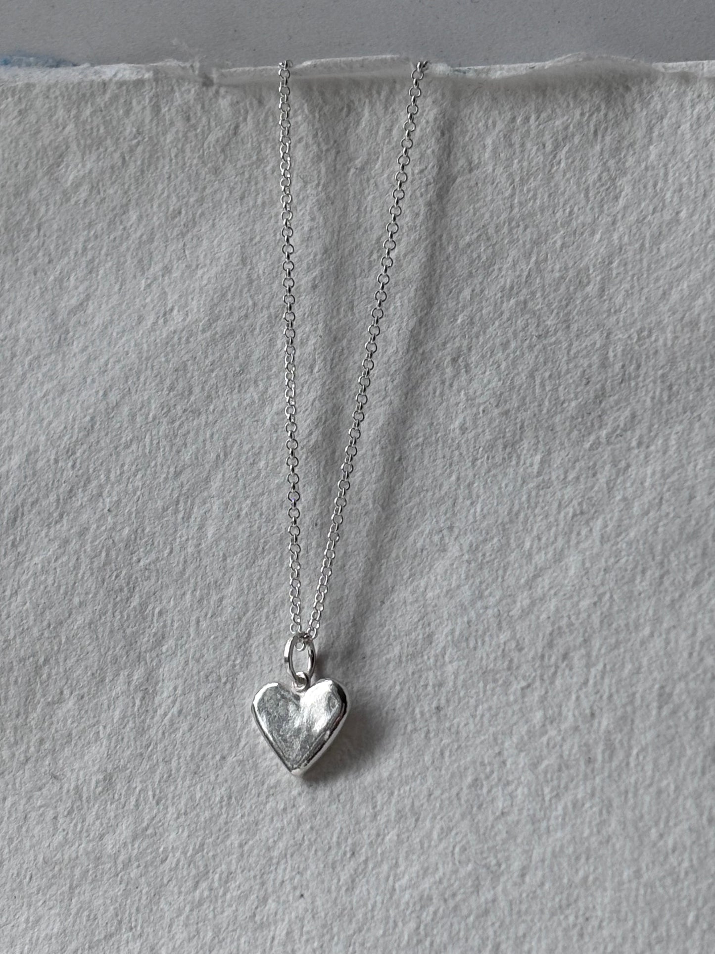 Mini Ripple Heart Pendant