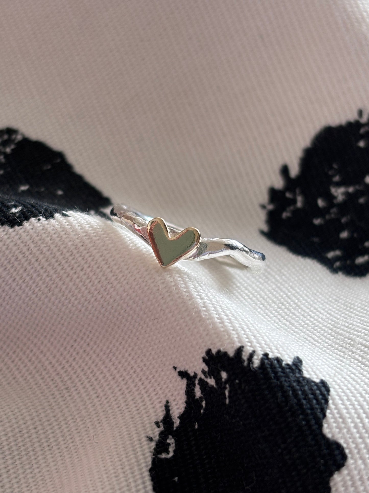Molten Heart Ring - Size L