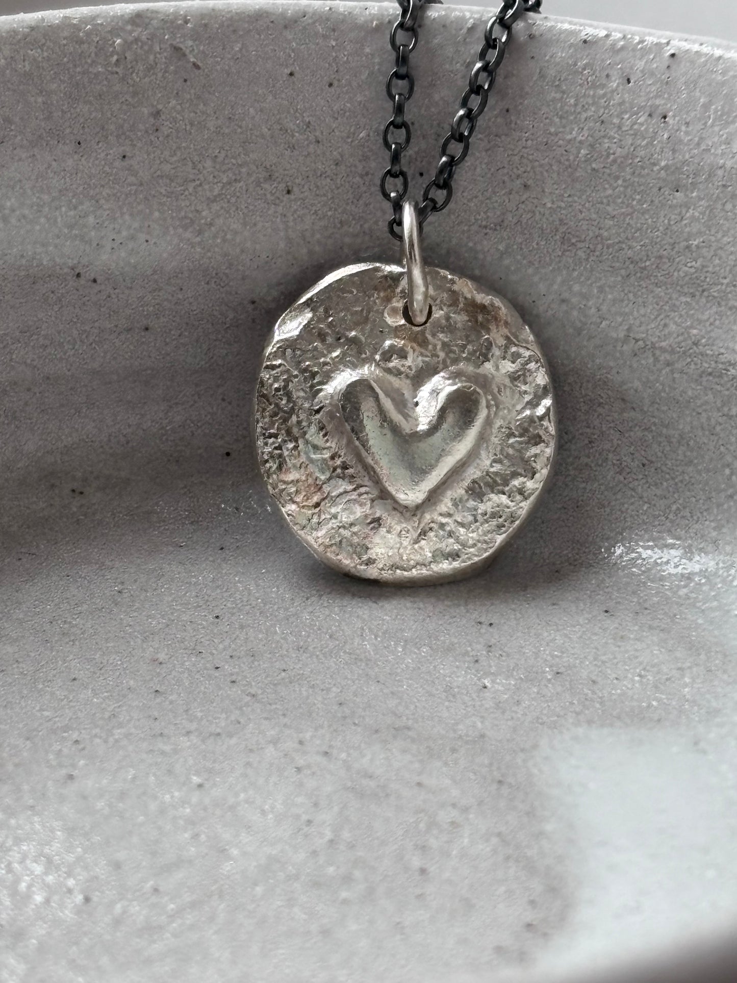 Silver Heart Medallion