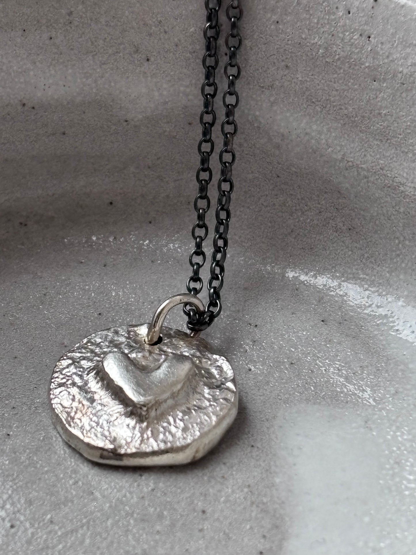 Silver Heart Medallion