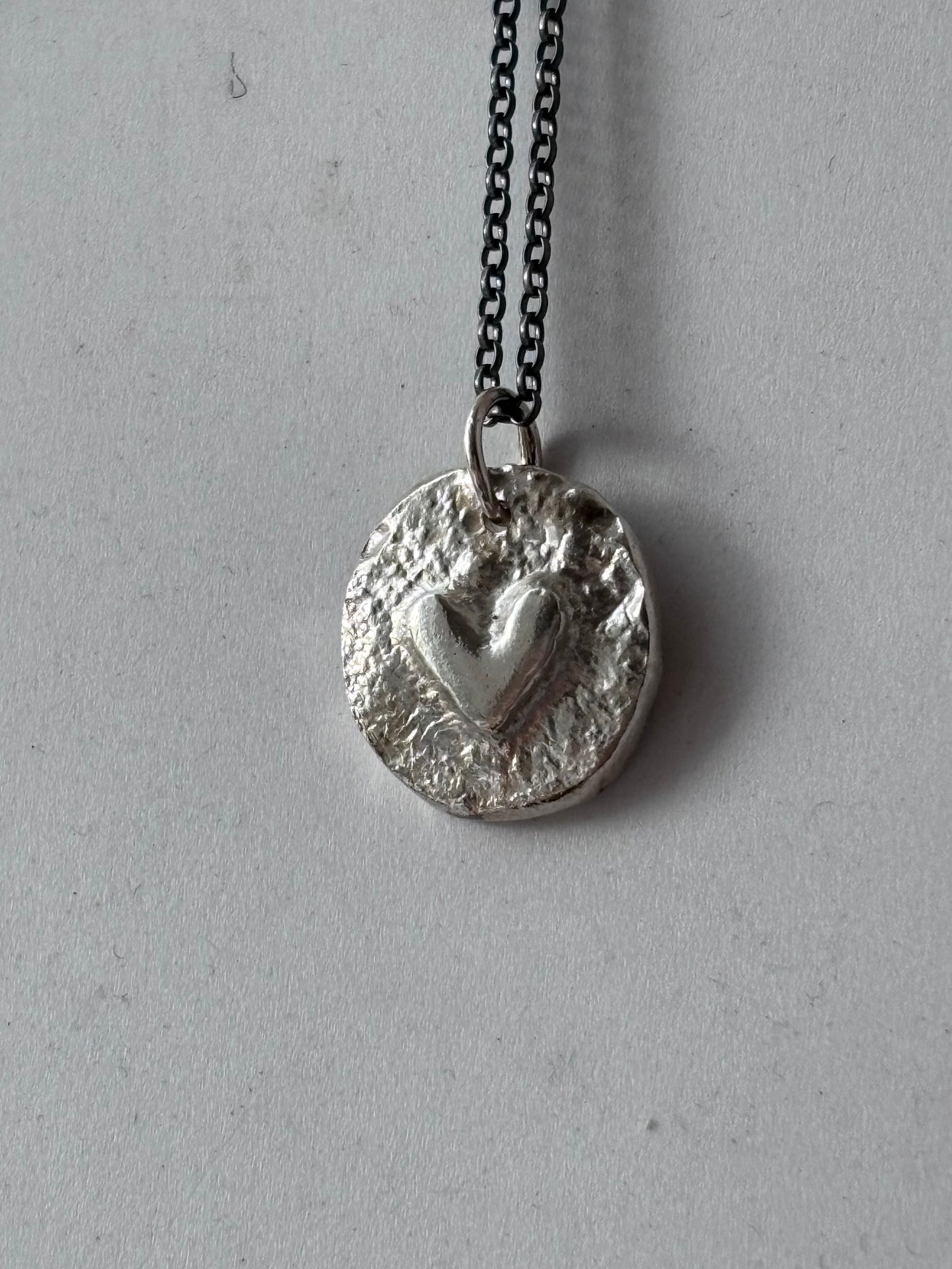 Silver Heart Medallion