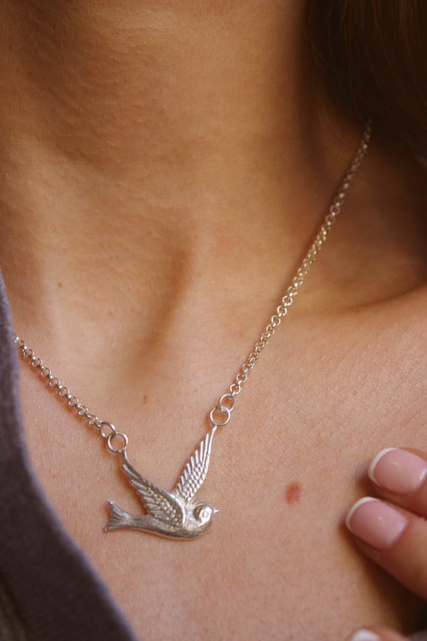 Swallow necklace (pre order)